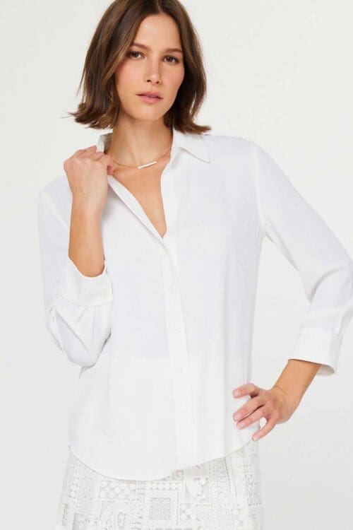 Current Air White Button Down